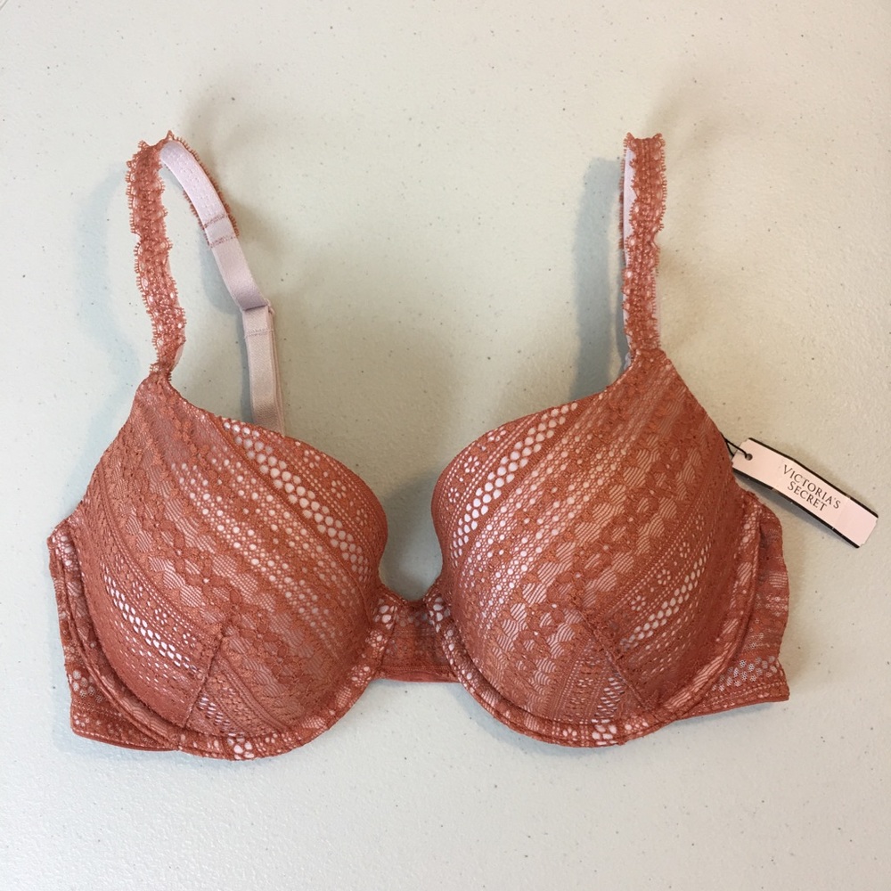 VS laced lined demi bra 32DD